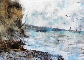 Üveg kép - Zátony, akvarell (70x50 cm)