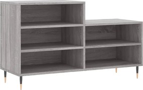 vidaXL szürke sonoma színű szerelt fa cipősszekrény 102x36x60 cm