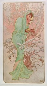 Reprodukció The Seasons: Winter, Mucha, Alphonse Marie