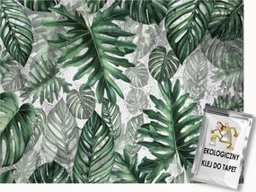 Fotótapéta Flizelina Trópusi Levelek Monstera Pálma Zöld 300x210 ragasztó