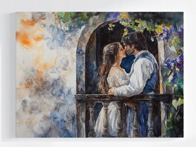 Poszter Akvarell Rómeó És Júlia Pár Szerelem Romantika 100x75