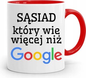 Szomszédnak Piros Ajándék Bögre fényképes nyomtatással