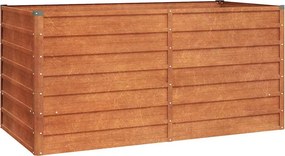 vidaXL rozsda színű színű corten acél kerti magaságyás 160x80x77 cm
