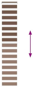 zebrafüggönnyel barna szövetszélesség 40,9 cm poliészter