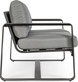 Szürke alumínium kerti kanapé Merrigan – Bizzotto