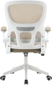 Irodai szék, bézs/fehér, RAKIN