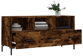 füstös tölgy színű szerelt fa TV-szekrény 102 x 36 x 50 cm
