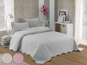 Ágytakaró pamut Deluxe sima világosszürke TiaHome - 220x240cm + 2 db 50x70cm
