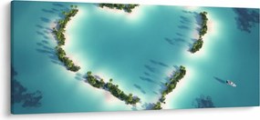Kép - Szívszigetek (120x50 cm)