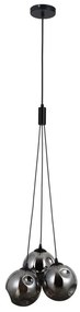 ITALUX PND-54456-3AHBSMG PERLOS Többágú Függesztett Lámpa Matt Fekete, Grafit G9 IP20