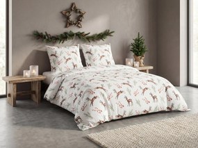 Renforcé pamut ágynemű ROXY NOEL világoszöld Ágyneműhuzat mérete: 80 x 80 cm | 135 x 200 cm