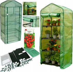Mini Erkélyüvegház Erkélyre Virágok Kerti Zöldségek 160cm Fólia