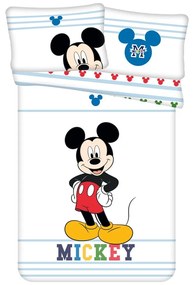 Pamut ágyneműhuzat babaágyhoz 100x135 cm Mickey – Jerry Fabrics