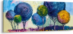 Kupolafák képe, olajfestmény (120x50 cm)