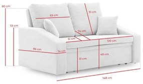 DORMA II kanapé Türkiz