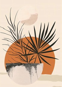 Poszter 20,5x28,4cm Pálmafás Nyugat