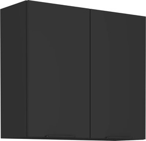 Felső szekrény, fekete, SIBER 80 G-72 2F