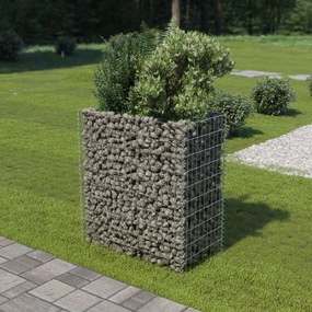 vidaXL horganyzott acél gabion magaságyás 90 x 50 x 100 cm