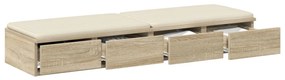 Éjjeli Asztal Sonoma Tölgy 120x36.5x16.5 cm Szerelt Fa