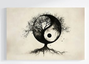 Vászonkép Canvas Grafika Ázsia Zen Harmónia Yin Yang Fa 120x80