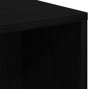 Könyvespolc Fekete Tölgy 50x25x105 cm Műszaki Fa