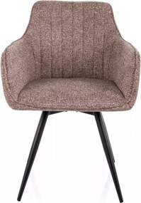 Ballo Leo szövet étkezőszék sötétbézs forgatható üléssel