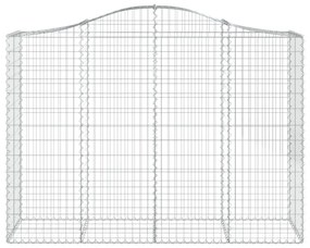 íves horganyzott vas gabion kosár 200x50x140/160 cm