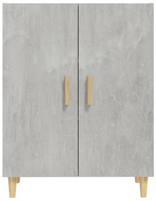 betonszürke szerelt fa tálalószekrény 70 x 34 x 90 cm
