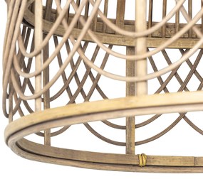 Okos rattan lámpa 44 cm, Wifivel, G95 - Michelle