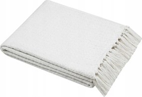 Pamut Takaró Rojtokkal Puha Fehér 25 x 150 cm Pamut Ágytakaró