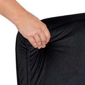 FOTEL BART Czarny Welurowy