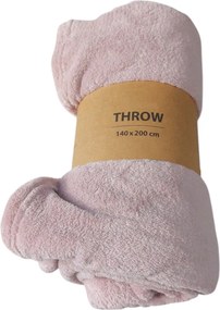Polár Takaró Puha Ágytakaró Flanel Rózsaszín 140x200cm
