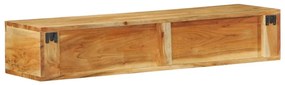 tömör akácfa falra szerelhető TV-szekrény 100x30x19 cm