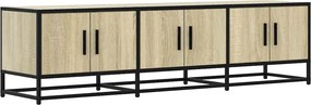 vidaXL sonoma tölgy színű szerelt fa és fém TV-szekrény 150x35x41 cm