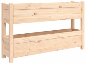 tömör fenyőfa növénytartó 112x25x66 cm