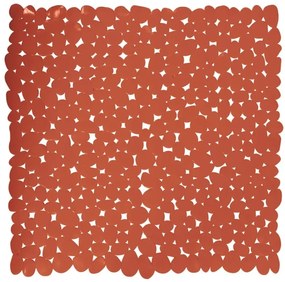 Spirella GALETS csúszásgátló zuhanytálca, terrakotta, 53 x 53 cm