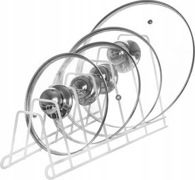 Állvány Fedél Tányérok Konyhai rendszerező Fehér Fém Fiókos szekrény