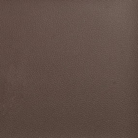 vidaXL 3 személyes barna műbőr Chesterfield kanapé