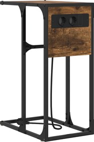vidaXL Éjjeliszekrény Füstölt tölgy 41,5 x 26 x 60,5 cm Faanyag
