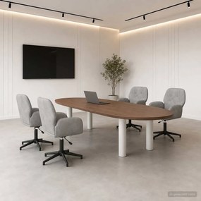 vidaXL Forgós Íróasztali Székek 4 db 54 x 55 x 90 cm Világosszürke