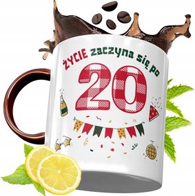 Bordó Bögre 20. Születésnapra Ajándék fényképes nyomtatással