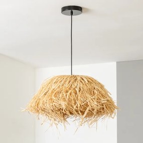 Brilagi - CERIA BOHO LED függőlámpa kábelen 1xE27/40W/230V, átm. 40 cm, rafia