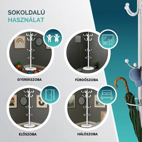 TENZY fogas márvány talapzattal, 37x173cm, fehér Casaria