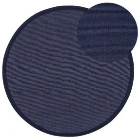 Szizál szőnyeg Sana Blue o 250 cm kör alakú