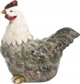 Dekorációs figura Tyúk 19 cm kerámia Húsvét