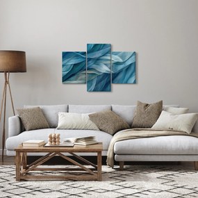 Kép - Kék és fehér fodrok (90x60 cm)