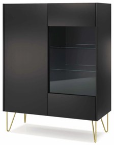 Vitrin Harvest WT97 (fekete grafit + black royal márvány + arany). 1048356