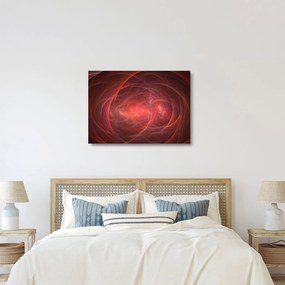 Modern absztrakt kép (üvegen) (70x50 cm)
