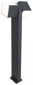 Led lámpatest , állólámpa , 23 Watt , 75 cm , természetes fehér , szürke , kültéri , IP54 , LUTEC, CUBA