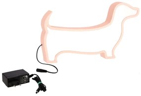 LED gyerekasztali lámpa DOG LED/12W/230V rózsaszín